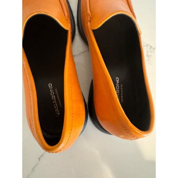Vagabond Brittie Loafer Orange Leather Size 36 US 6 NEW - Picture 5 of 6